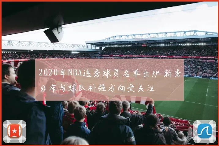 2020年NBA选秀球员名单出炉 新秀分布与球队补强方向受关注